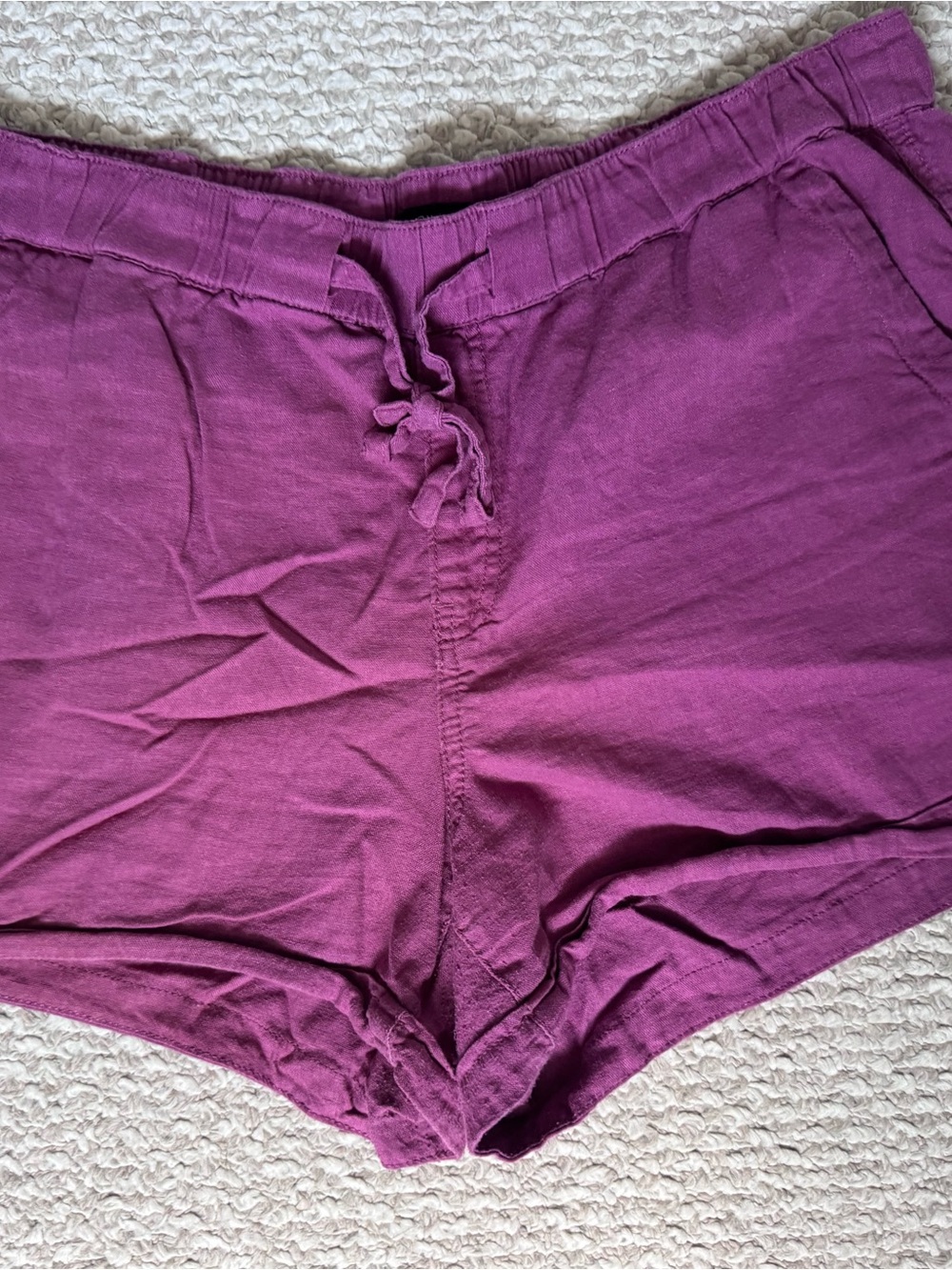 Reitmans Plum Drawstring Lounge Shorts